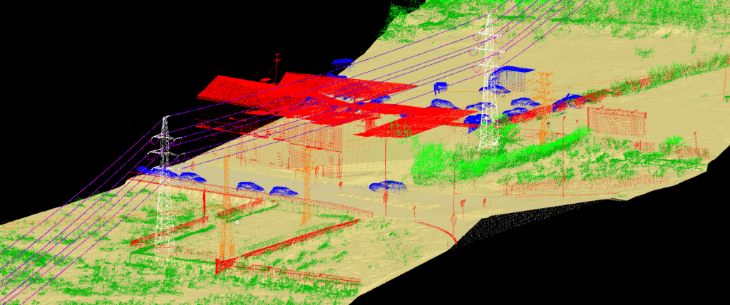 LiDAR point cloud classification with ground and surface feature classes